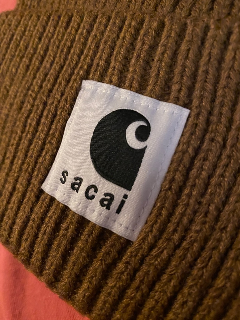 SACAI x Carhartt WIP wool knit Beanie NWT - Picture 4 of 8